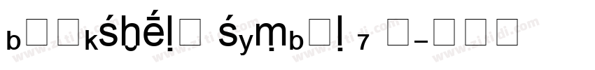 bookshelf symbol 7 r字体转换